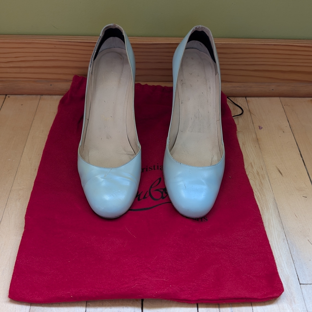 Christian Louboutin Light Blue Heels